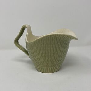 🔴 Vintage Red Wing Wide Mouth Pitcher/Creamer USA Light green